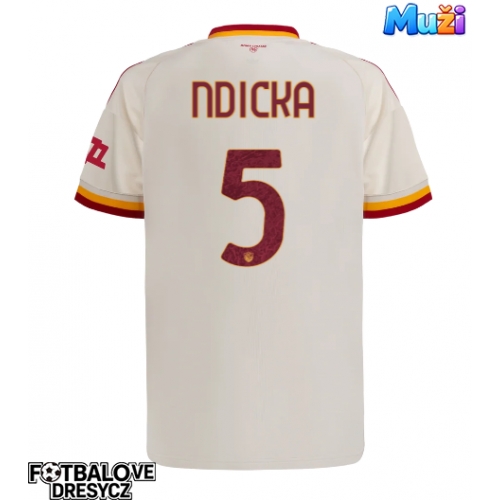 AS Roma Evan Ndicka #5 Venkovní Dres 2026-27 Krátký Rukáv AS Roma Evan Ndicka #5 Venkovní Dres 2026-27 Krátký Rukáv
